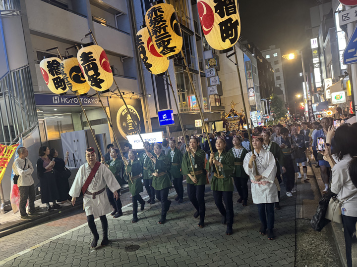 令和７年度赤坂氷川祭　宵宮巡行