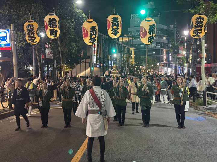 令和７年度赤坂氷川祭　宵宮巡行