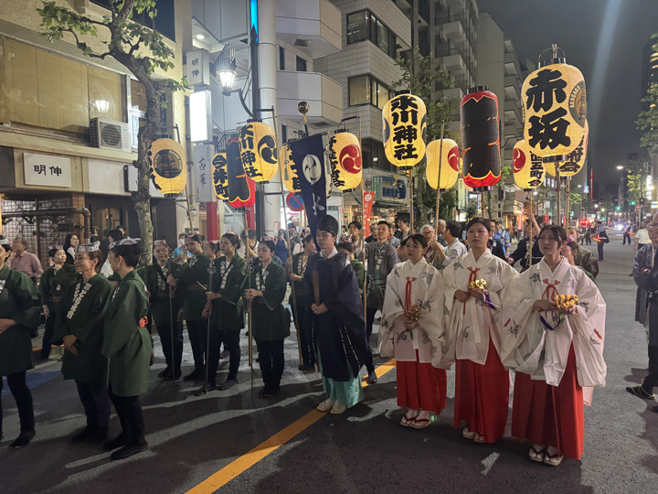 令和７年度赤坂氷川祭　宵宮巡行